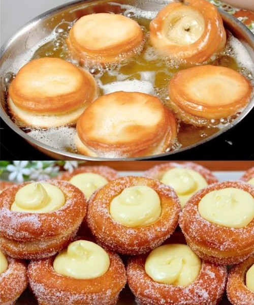 Pastry Cream Filled Donuts new york times recipes