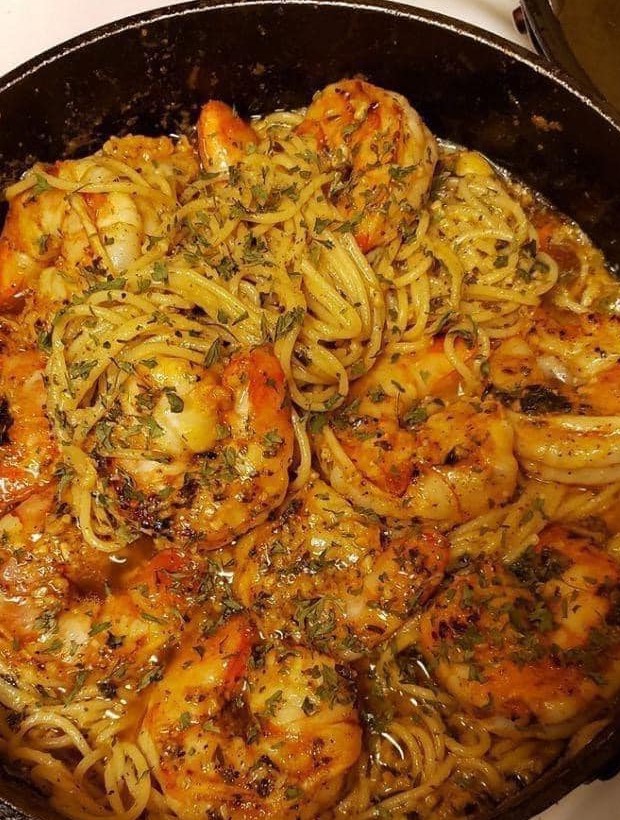 Garlic Shrimp Spaghetti new york times recipes
