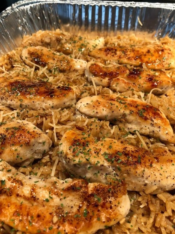 Chicken with Garlic Parmesan Rice new york times recipes