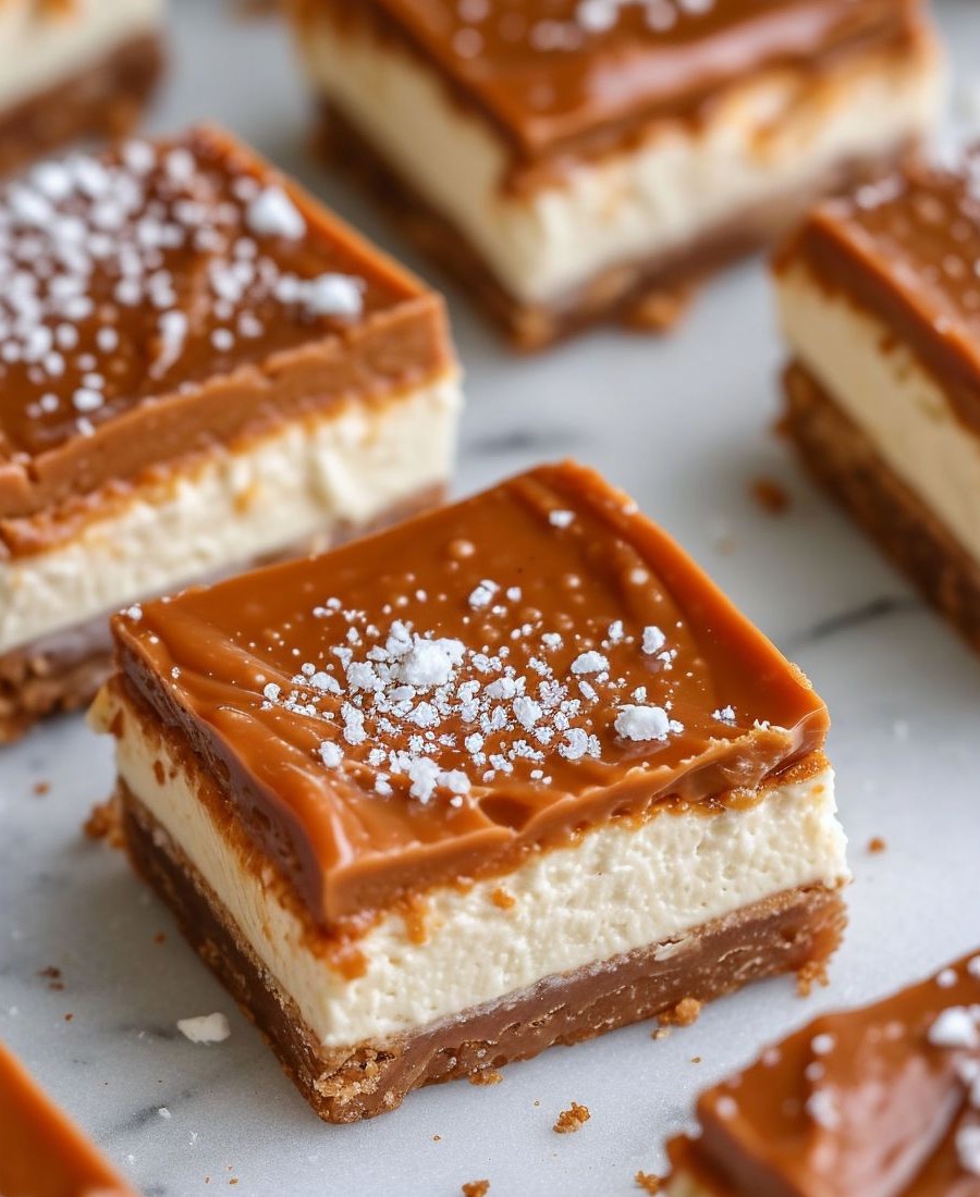 Salted Caramel Cheesecake Bars new york times recipes