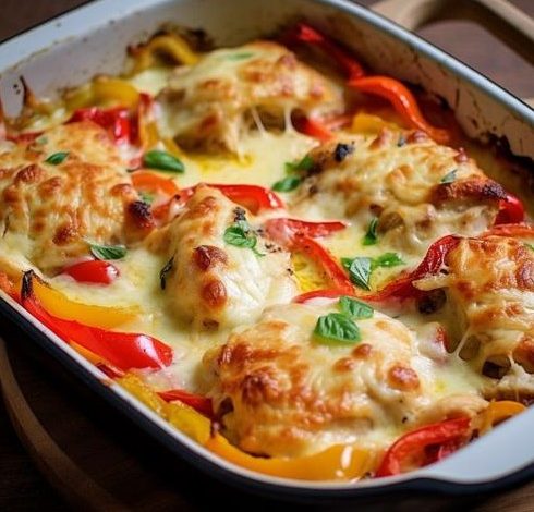 Recipe for baked chicken with cheese and peppers new york times recipes