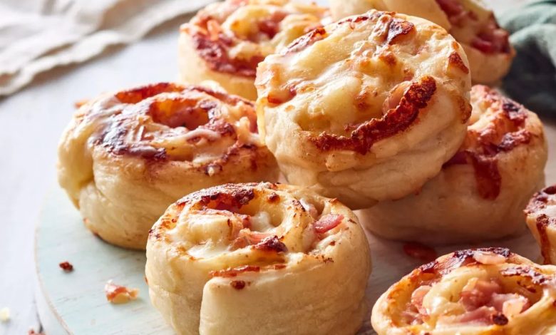 Bacon and Cheese Pizza Scrolls NEW YORK TIMEZ RECIPES