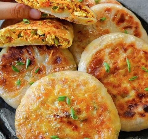 Chinese-Style Savoury Stuffed Breakfast Pancakes new york times recipes
