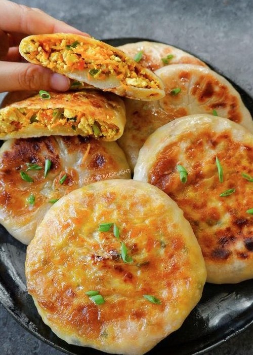 Chinese-Style Savoury Stuffed Breakfast Pancakes new york times recipes