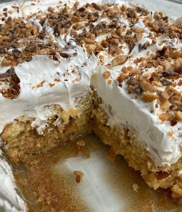 TOFFEE BUTTERSCOTCH POKE CAKE new york times recipes