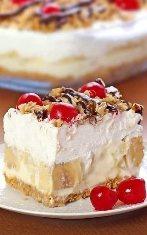 No Bake Banana Split Dessert new york times recipes