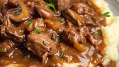 Recipe for beef tips with mushroom sauce new york times recipes