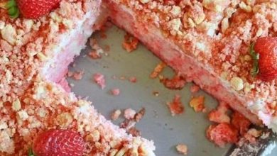 Strawberry Crunch Poke Cake new york times recipes