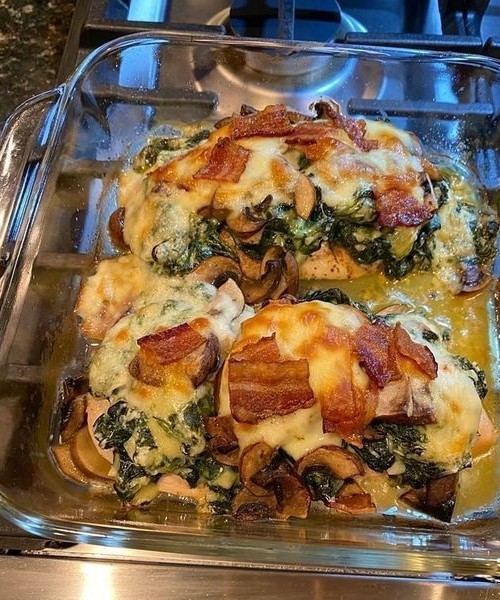 Roasted Chicken with Creamed Spinach | RECIPES | tinsuf