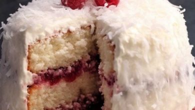 Raspberry and Coconut Snowball Cake new york times recipes