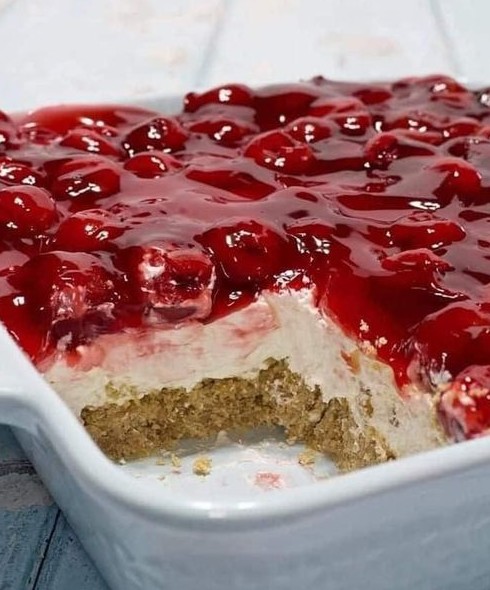 No-Bake Cherry Cheesecake Lasagna new york times recipes