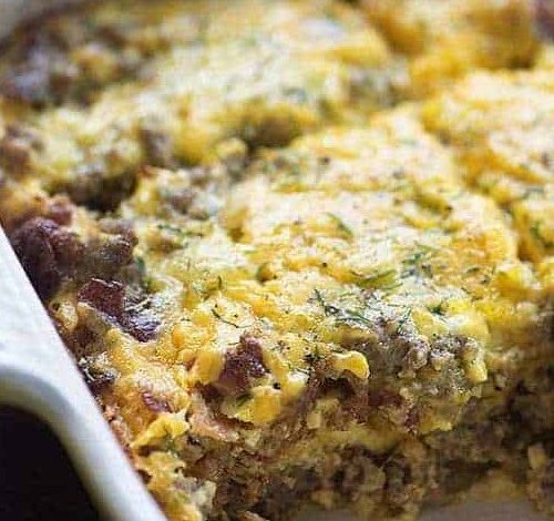LOW CARB BACON CHEESEBURGER CASSEROLE new york times recipes