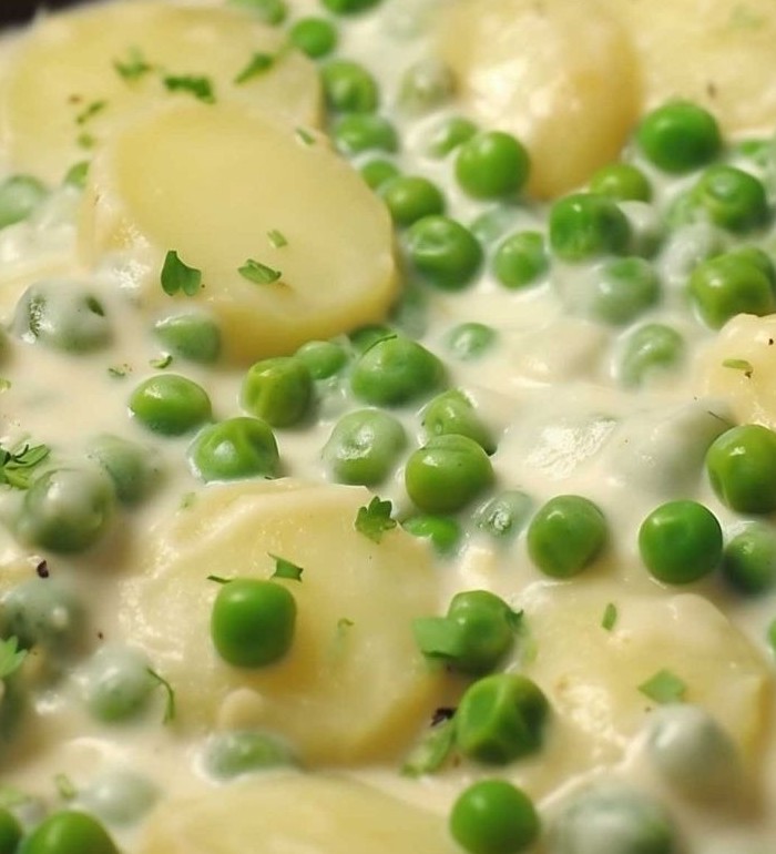 Creamed Potatoes and Peas Recipe new york times recipes