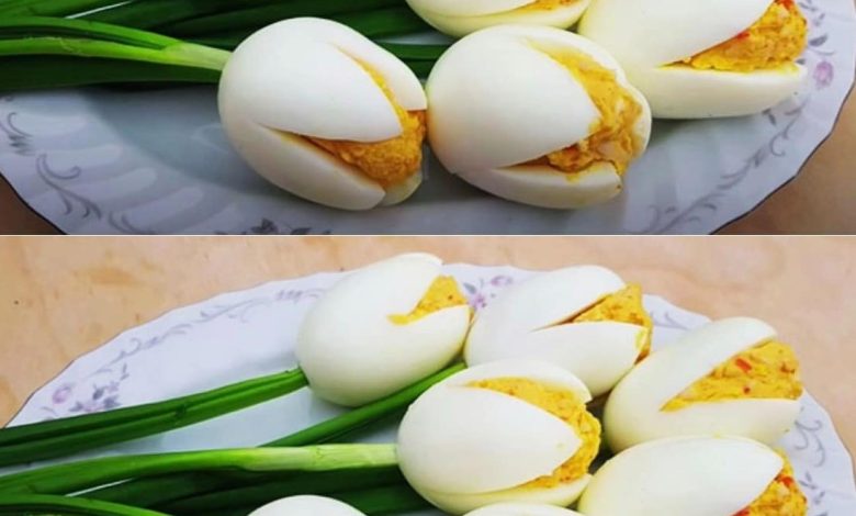 How to Make a Beautiful and Delicious Bouquet of Stuffed Eggs new york times recipes