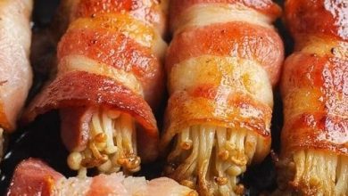 Bacon-Wrapped Enoki is super delicious new york times recipes