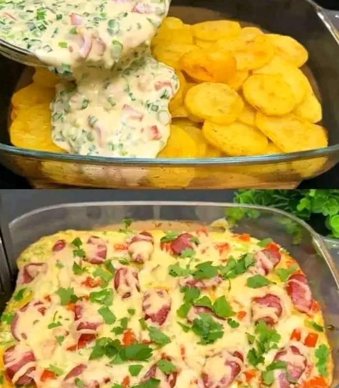 Potato, Egg, and Hotdog Casserole Recipe - TINSUF