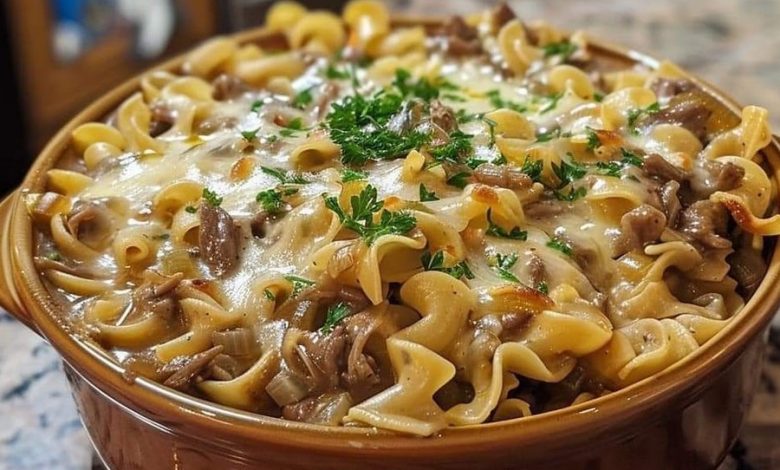 French Onion Beef and Pasta Recipe new york times recipes