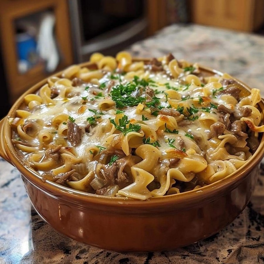 French Onion Beef and Pasta Recipe new york times recipes