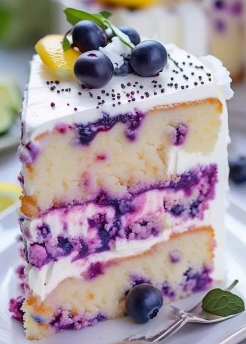 Lemon Blueberry Cheesecake Cake new york times recipes