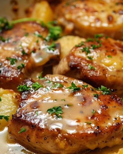 Pork Chops with Scalloped Potatoes