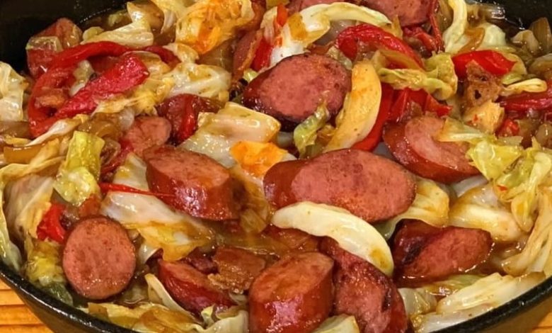 Ingredients for Sausage and Cabbage Skillet new york times recipes