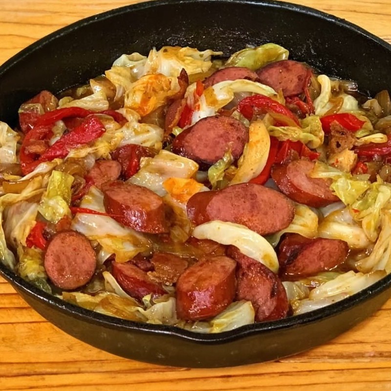 Ingredients for Sausage and Cabbage Skillet new york times recipes