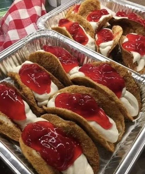 Mini Strawberry Cheesecake Tacos Recipe new york times recipes