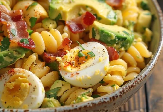 Bacon Avocado Deviled Egg Pasta Salad new york times recipes