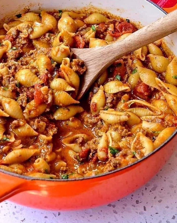 Easy Saucy Shell Pasta new york times recipes