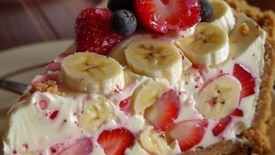Banana-Strawberry Cheesecake Fantasy new york times recipes