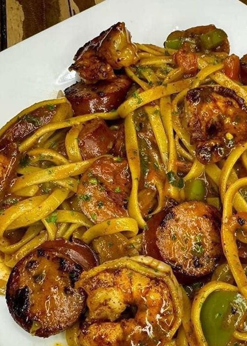Cajun Shrimp & Sausage Pasta - TINSUF