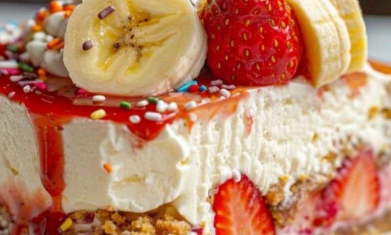 Banana-Strawberry Cheesecake Fantasy new york times recipes