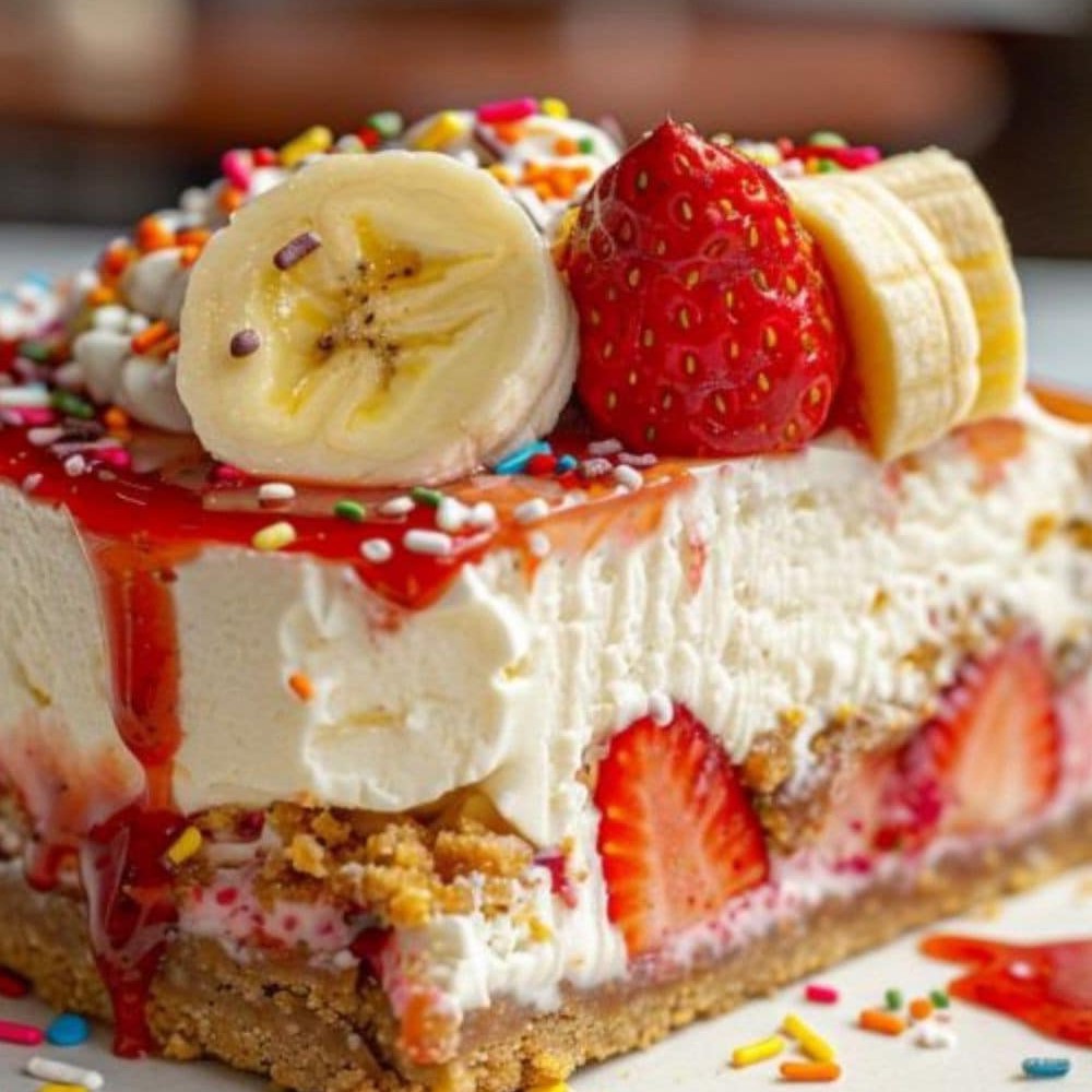 Banana-Strawberry Cheesecake Fantasy new york times recipes