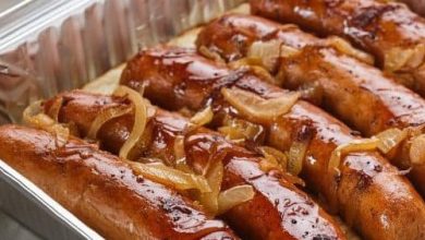 Baked Sausages with Caramelized Onions new york times recipes