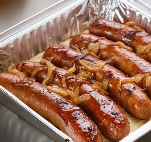 Baked Sausages with Caramelized Onions new york times recipes