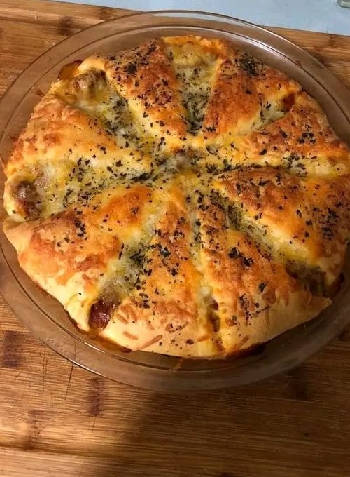 Corona de Pizza de Carne Molida