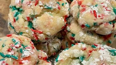 Festive Funfetti Crinkle Cookies