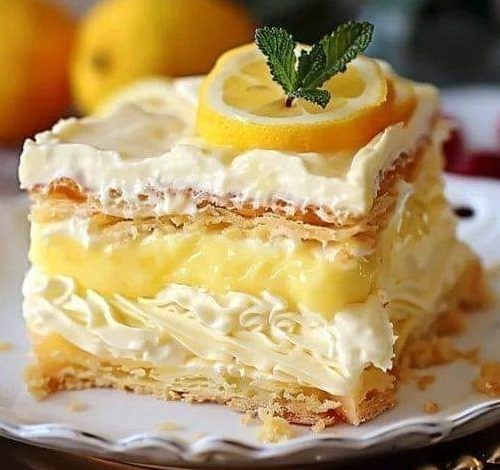 No Bake Lemon Eclair Cake Tinsuf 4888