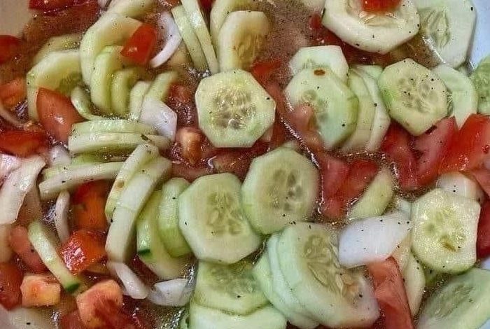 Fresh Cucumber Tomato Salad  