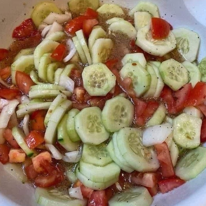 Fresh Cucumber Tomato Salad  