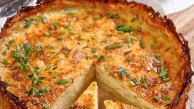 Recipe for Hash Brown Crusted Quiche