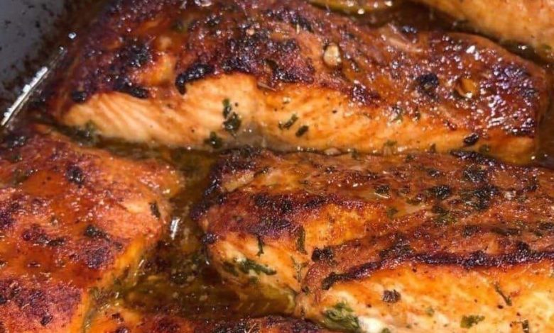 Glazed Baked Salmon Recipe