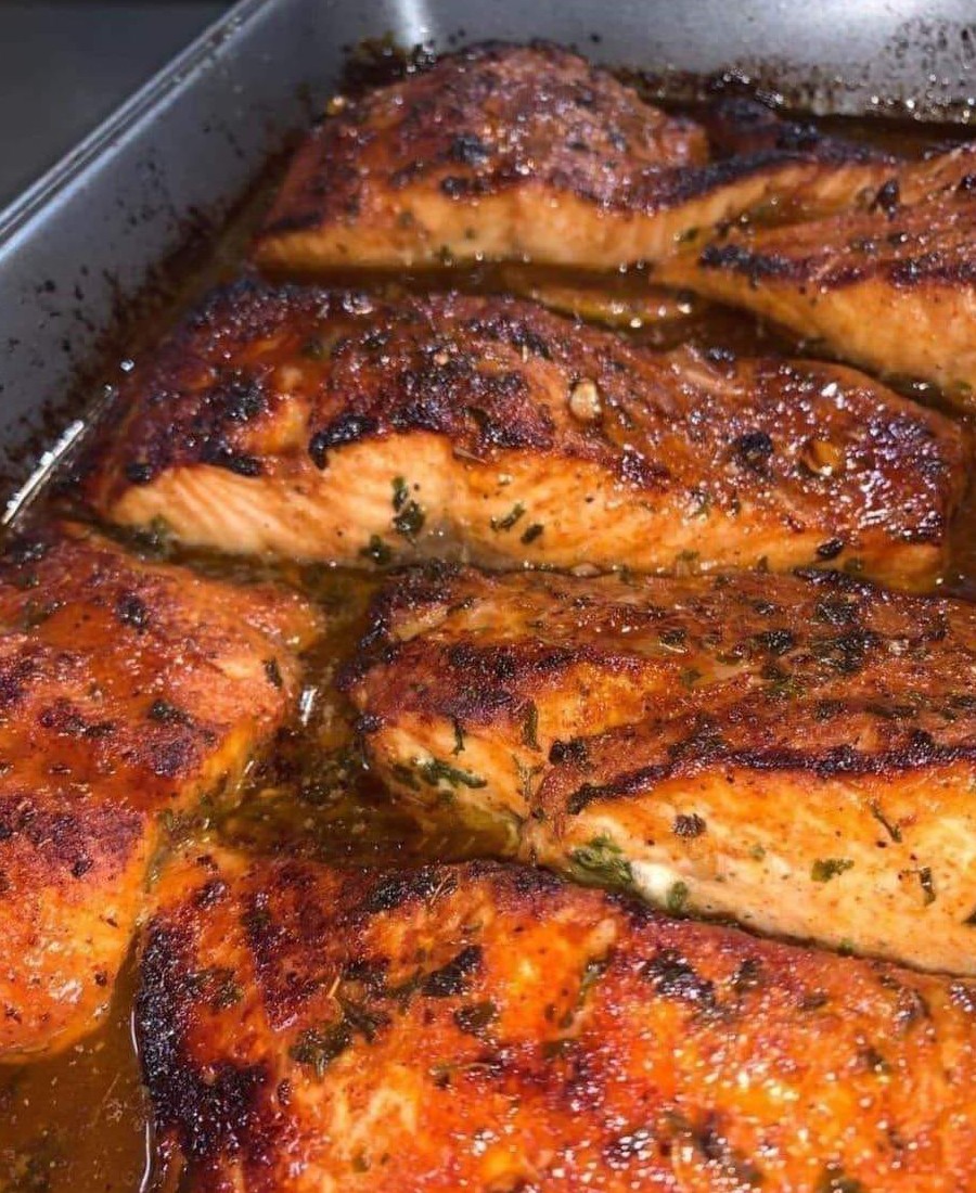 Glazed Baked Salmon Recipe