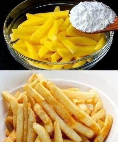 Crispy Cornstarch-coated French Fries Recipe - Tinsuf