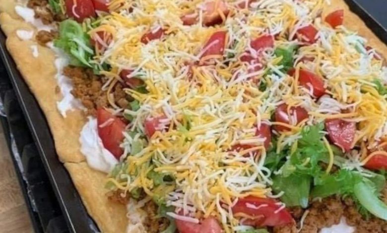 Homemade Taco Pizza Recipe