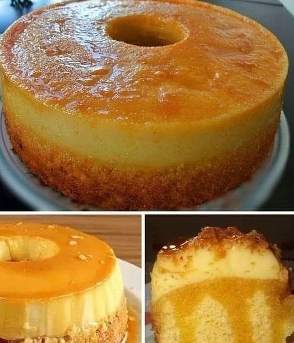 Delightful Orange Flan Cake - TINSUF