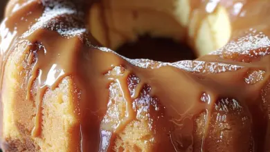 Recipe for Caramel Glazed Pound Cake