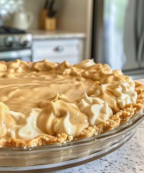 Recipe for Creamy Caramel Pie