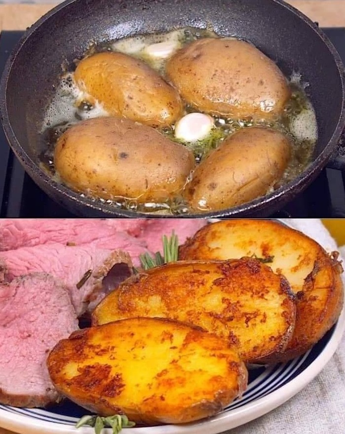 Perfectly Crispy Fondant Potatoes
