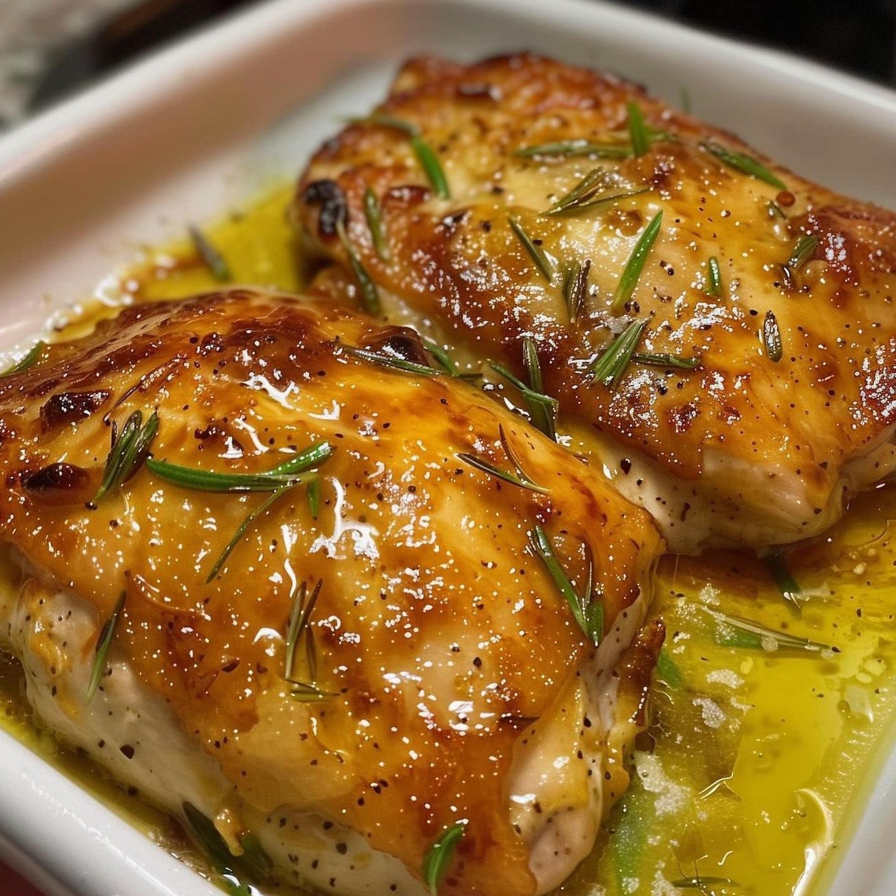 Baked Honey Garlic Chicken Thighs - TINSUF